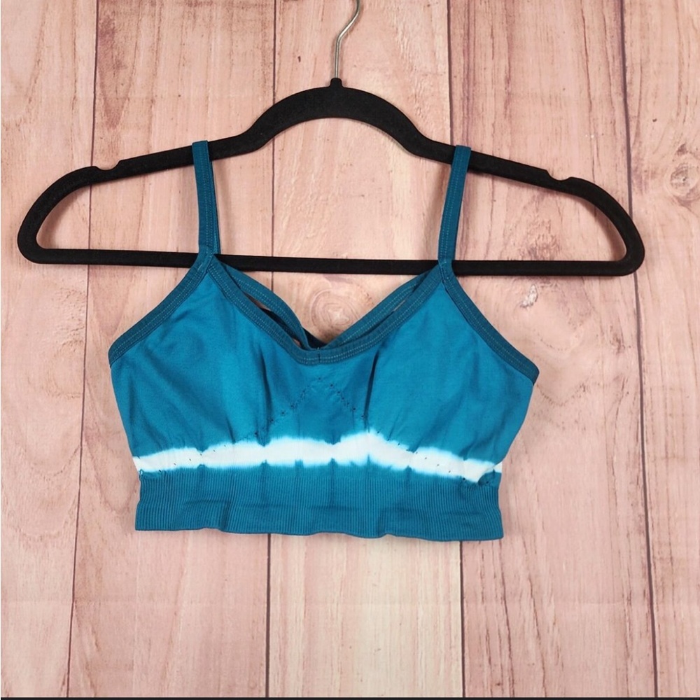 NWOT Free People Movement Tye Dye Bra Criss Cross Back